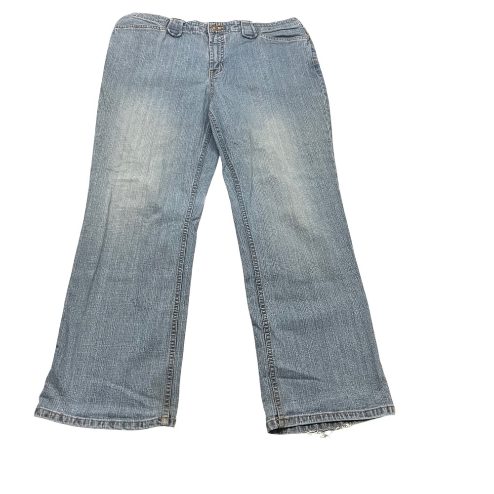 Faded Glory Premium Vintage Bootcut Jeans Womens 16โ Petite Medium Stone Stretch